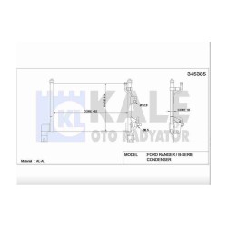 RADYATÖR KLİMA B-2500 97-06 / RANGER 98-06