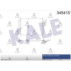 RADYATÖR KLİMA IX-20 10= / VENGA 10= 1.4 - 1.6 BENZİNLİ RADYATÖR KLİMA IX-20 10= / VENGA 10= 1.4 - 1.6 BENZİNLİ