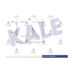 RADYATÖR KLİMA AVENSIS 00-02 RADYATÖR KLİMA AVENSIS 00-02