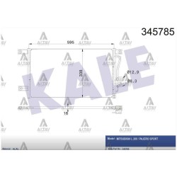 RADYATÖR KLİMA L-200 99-05 RADYATÖR KLİMA L-200 99-05