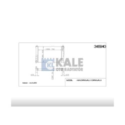 RADYATÖR SU CARNIVAL 99= 2.9 CRDI I-II M-T BRAZING