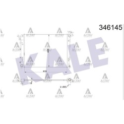 RADYATÖR SU IX-35 10-15 / SPORTAGE 11-15 1.6 BENZİNLİ M-T BRAZING