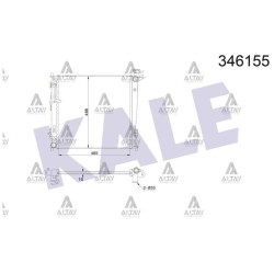 RADYATÖR SU IX-35 10-15 / SPORTAGE 11-15 2.0 DİZEL A-T BRAZING
