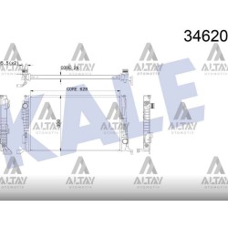 RADYATÖR SU DUSTER 10= 1.5 DCİ (MT) BRAZING