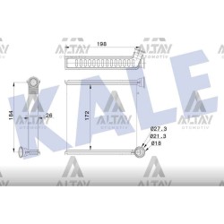 RADYATÖR KALORİFER GOLF7 / A3 / PASSAT / TIGUAN / LEON 13= VALEO SİSTEM BRAZING