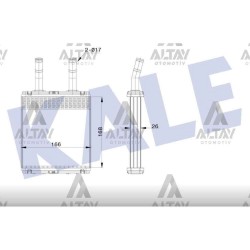 RADYATÖR KALORİFER ACCENT  95-00 / EXCEL 90-94 / ELANTRA 96-01 / GETZ 03-11 BRAZING