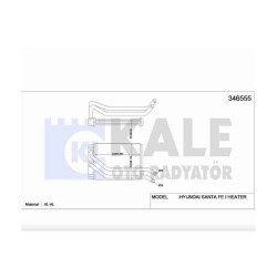 RADYATÖR KALORİFER SANTAFE 01-06 2.0 - 2.4 - 2.7 BRAZING RADYATÖR KALORİFER SANTAFE 01-06 2.0 - 2.4 - 2.7 BRAZING