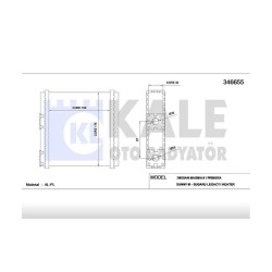 RADYATÖR KALORİFER PRIMERA90-95 /SUNNY90-94 / MICRA92-00 MEKANİK RADYATÖR KALORİFER PRIMERA90-95 /SUNNY90-94 / MICRA92-00 MEKANİK