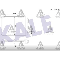 RADYATÖR KALORİFER ASTRA F / ASTRA G / ASTRAH 04-14 1.4-1.6-1.8-2.0 16V 1.7 CDTI- 2.2 DTI