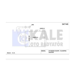 RADYATÖR KALORİFER ELANTRA 01-07 BRAZING