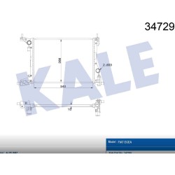 RADYATÖR SU EGEA 15= / 1.4 16v M-T BRAZING