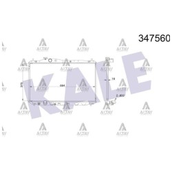 RADYATÖR SU CIVIC 12-16 FB7 / 16mm MT BRAZING