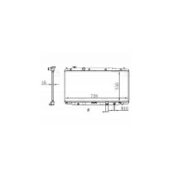 RADYATÖR SU JAZZ 09-15 16mm M-T BRAZING