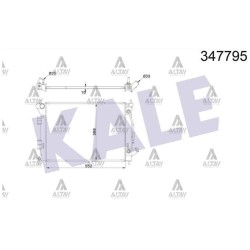 RADYATÖR SU I-30 12-16 / CEED 12-18 / SOUL 12= DİZEL A-T BRAZING