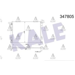RADYATÖR SU IX-35 10-15 / SPORTAGE 11-15 1.6 BENZİNLİ A-T BRAZING