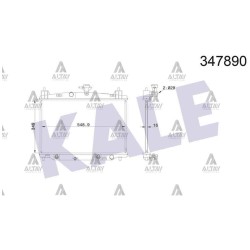 RADYATÖR SU MAZDA 2 07= 16mm A-T BRAZING