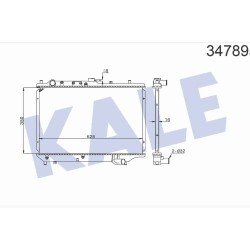 RADYATÖR SU 323 90-95 1.6 HB M-T 16mm BRAZING RADYATÖR SU 323 90-95 1.6 HB M-T 16mm BRAZING