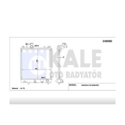 RADYATÖR SU ALTO 04-08 1.1 16mm M-T BRAZING RADYATÖR SU ALTO 04-08 1.1 16mm M-T BRAZING