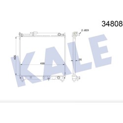 RADYATÖR SU VITARA 88-97 1.6 5 KAPI 26mm M-T BRAZING