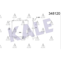 RADYATÖR SU CARRY 98-01 1.3 16mm M-T BRAZING