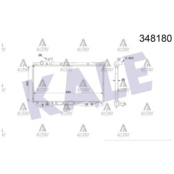 RADYATÖR SU RAV-4 94-97 2.0 26mm 4x4 A-T BRAZING