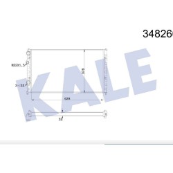RADYATÖR SU POLO CLASSIC / CADDY / IBIZA / CORDOBA 97-01 AFT-AKL-1Y-AEY (628mm) BRAZING