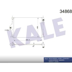 RADYATÖR SU DUSTER 09-12 / LOGAN 04-12 / SANDERO 08-13 1.4-1.5 DCI-1.6 16V M-T MEKANİK