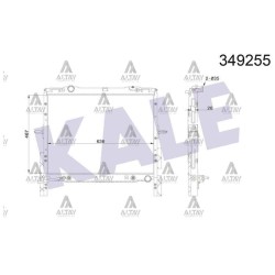 RADYATÖR SU SORENTO 03-06 16mm A-T BRAZING