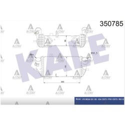 TURBO RADYATÖRÜ (INTERCOOLER) ACCENT 14-18 BLUE / I-20 15-18 / I-30 RIO CEED 15-17 DİZEL