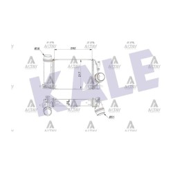 TURBO RADYATÖRÜ (INTERCOOLER) QASHQAI 14= 1.2 DIG-T / MEGANE IV 1.2 TCE 15=