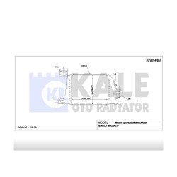 TURBO RADYATÖRÜ (INTERCOOLER) QASHQAI 14= 1.5 DCI / X-TRAIL 15= / KADJAR / SCENIC / MEGANE / TALISMAN