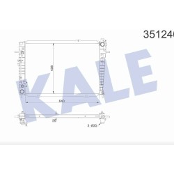 RADYATÖR SU TUCSON 04-10 / SPORTAGE 05-10 2.0 DİZEL 22mm A-T BRAZING