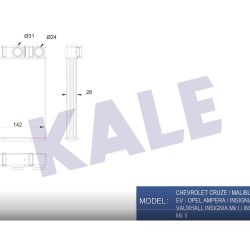 RADYATÖR KALORİFER INSIGNIA 08-17 / MERIVA B 10=