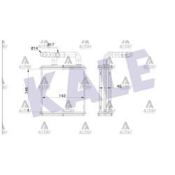 RADYATÖR KALORİFER H-1 STAREX ARKA BRAZING