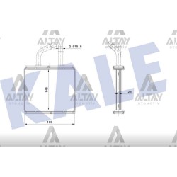 RADYATÖR KALORİFER 323 90-96 / 323 95-98 / (145x180x26) BRAZING RADYATÖR KALORİFER 323 90-96 / 323 95-98 / (145x180x26) BRAZING