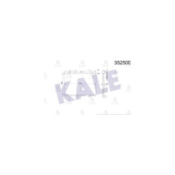 RADYATÖR SU C-ELYSEE 12= / 301 12= / C2 03-09 / C3 II 09-16 / 207 06-12 / 208 12= / 2008 13= / C3 PICASSO 09= / DS3 09-13 1.6 HDI (MT) 3 AYAK BRAZING