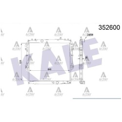 RADYATÖR SU HILUX 06-11 525x648x26 M-T BRAZING RADYATÖR SU HILUX 06-11 525x648x26 M-T BRAZING