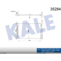 RADYATÖR SU FOCUS III 11-15 1.6 TDCI / CONNECT 13= 1.5 TDCI / M-T MEKANİK RADYATÖR SU FOCUS III 11-15 1.6 TDCI / CONNECT 13= 1.5 TDCI / M-T MEKANİK
