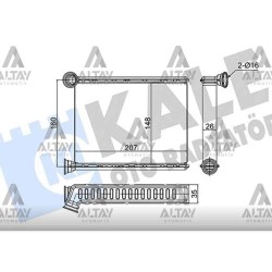 RADYATÖR KALORİFER MEGANE IV / KADJAR / TALISMAN 15=