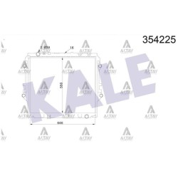 RADYATÖR SU HILUX 15= REVO 2.4cc M-T BRAZING