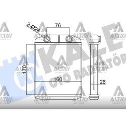 RADYATÖR KALORİFER CLIO IV / CAPTUR 12= RADYATÖR KALORİFER CLIO IV / CAPTUR 12=