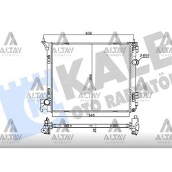 RADYATÖR SU X-TRAIL 14= 1.6 DCİ / 1.6 DIG-T 26mm BRAZING RADYATÖR SU X-TRAIL 14= 1.6 DCİ / 1.6 DIG-T 26mm BRAZING