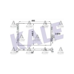 RADYATÖR SU PASSAT / ARTEON / GOLF7 / TİGUAN 13= DFHA-CUAA-CUNA-DBGB-DFGB 2.0 TDI BRAZING