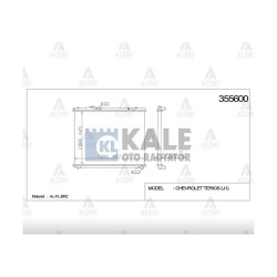 RADYATÖR SU TERIOS 97-00 1.3 4WD (J100) 425x558x26 A-T BRAZING