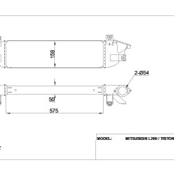 TURBO RADYATÖRÜ (INTERCOOLER) L-200 15=