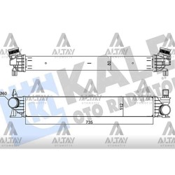 TURBO RADYATÖRÜ (INTERCOOLER) DUCATO / BOXER / JUMPER 15= 2.0JTD-2.3JTD-3.0JTD