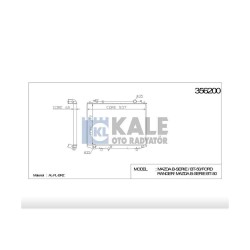 RADYATÖR SU B-2500 97-05 / BT-50 05= 4x4 / FORD RANGER 96-06 / 06= 4x4 26mm M-T BRAZING RADYATÖR SU B-2500 97-05 / BT-50 05= 4x4 / FORD RANGER 96-06 / 06= 4x4 26mm M-T BRAZING