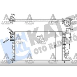 RADYATÖR SU XSARA 97-05 / 306 93-02 / 1.4-1.6-1.8 M-T TIRNAKLI MEKANİK RADYATÖR SU XSARA 97-05 / 306 93-02 / 1.4-1.6-1.8 M-T TIRNAKLI MEKANİK