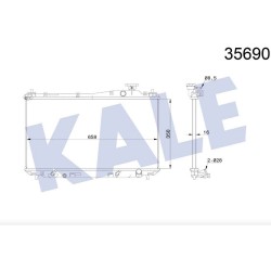 RADYATÖR SU CIVIC 01-06 A-T BRAZING