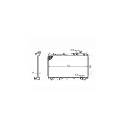 RADYATÖR SU CIVIC 01-06 M-T BRAZING RADYATÖR SU CIVIC 01-06 M-T BRAZING